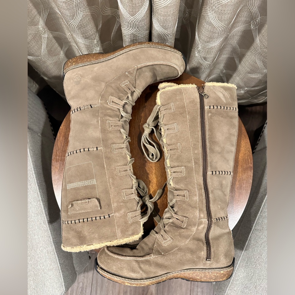 Timberland  Women’s Tall Boot Granby Leather Sherpa Waterproof Boots, Size 10 - Picture 5 of 12